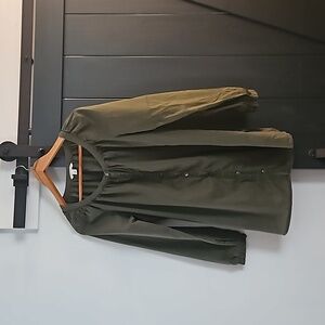 Banana Republic Forest Green Blouse